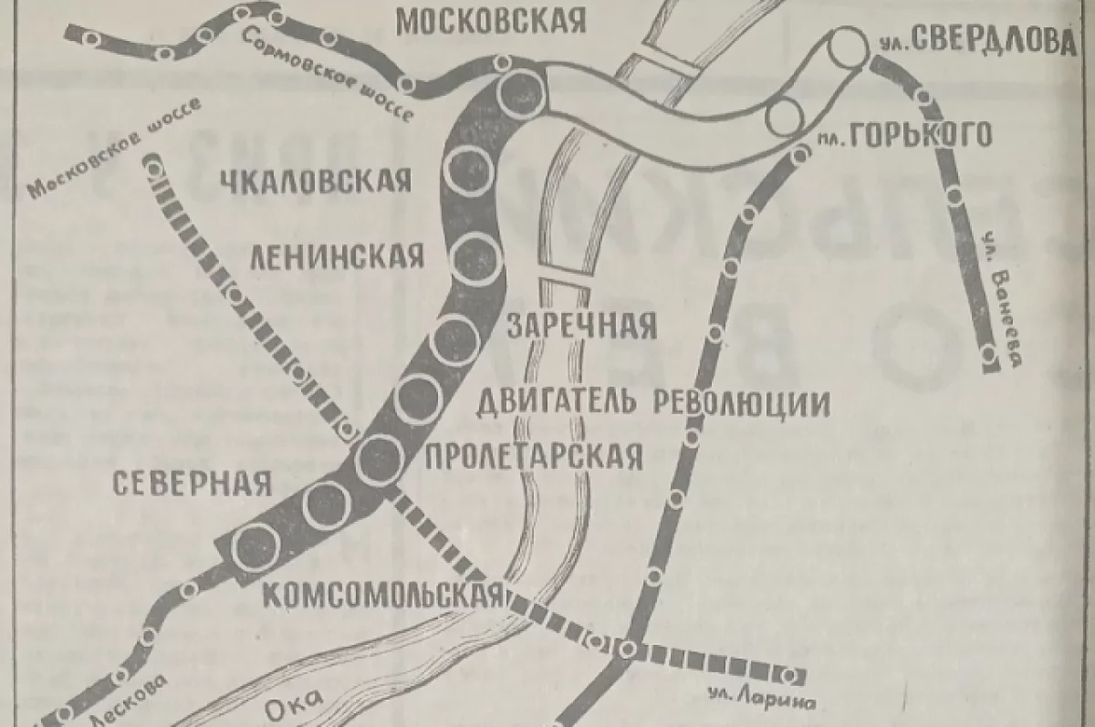 Нереализованный план станции метро на Советской показали нижегородцам