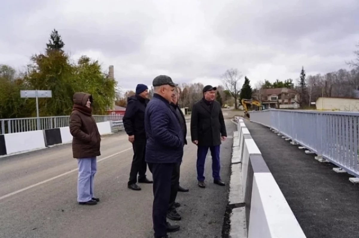 В селе Жилино на Алтае завершили капремонт моста за 98,8 млн рублей