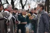 Служба перед началом реконструкция.