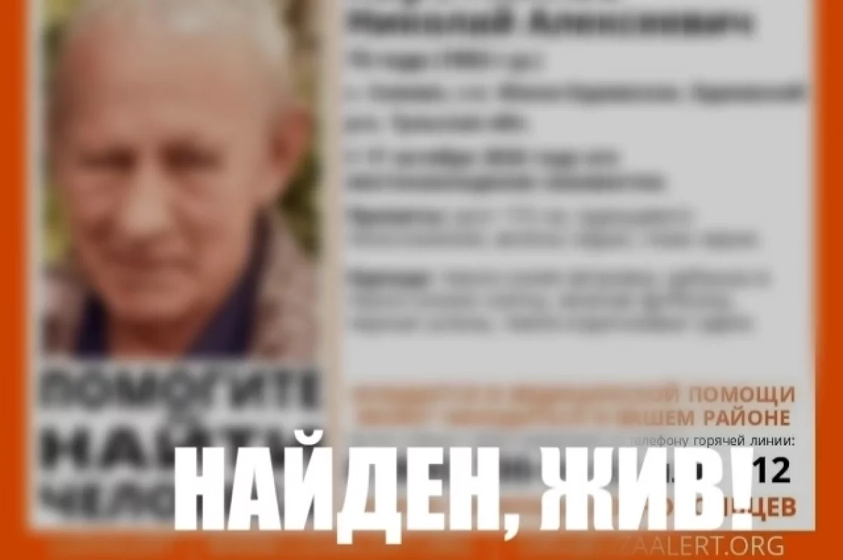 Пропавшего в Одоевском районе 73-летнего мужчину нашли живым