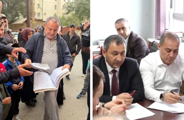 В панике жильцы устроили собрание пару дней назад, однако позже их приняли в мэрии Махачкалы.