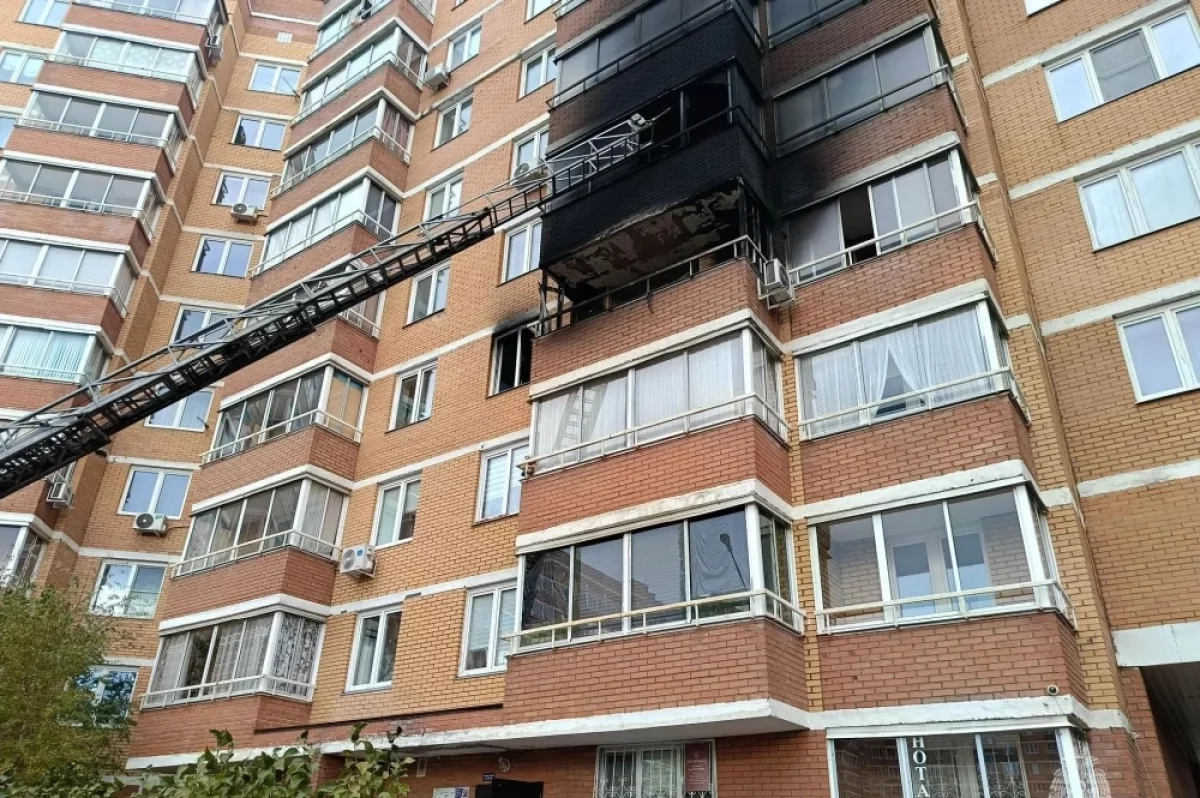 Хозяйка квартиры пострадала при пожаре в многоэтажке в Сосновоборске