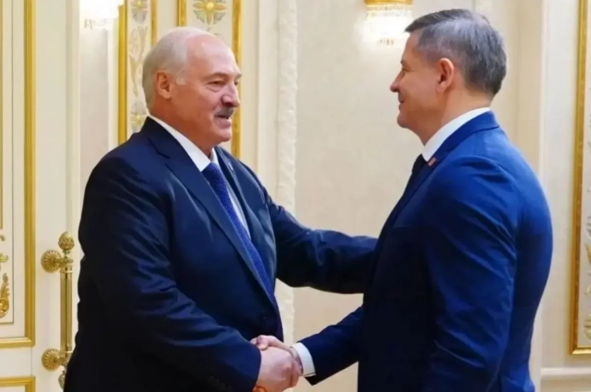 Александр Лукашенко встретился с главой Брянской области Егором Ковальчуком