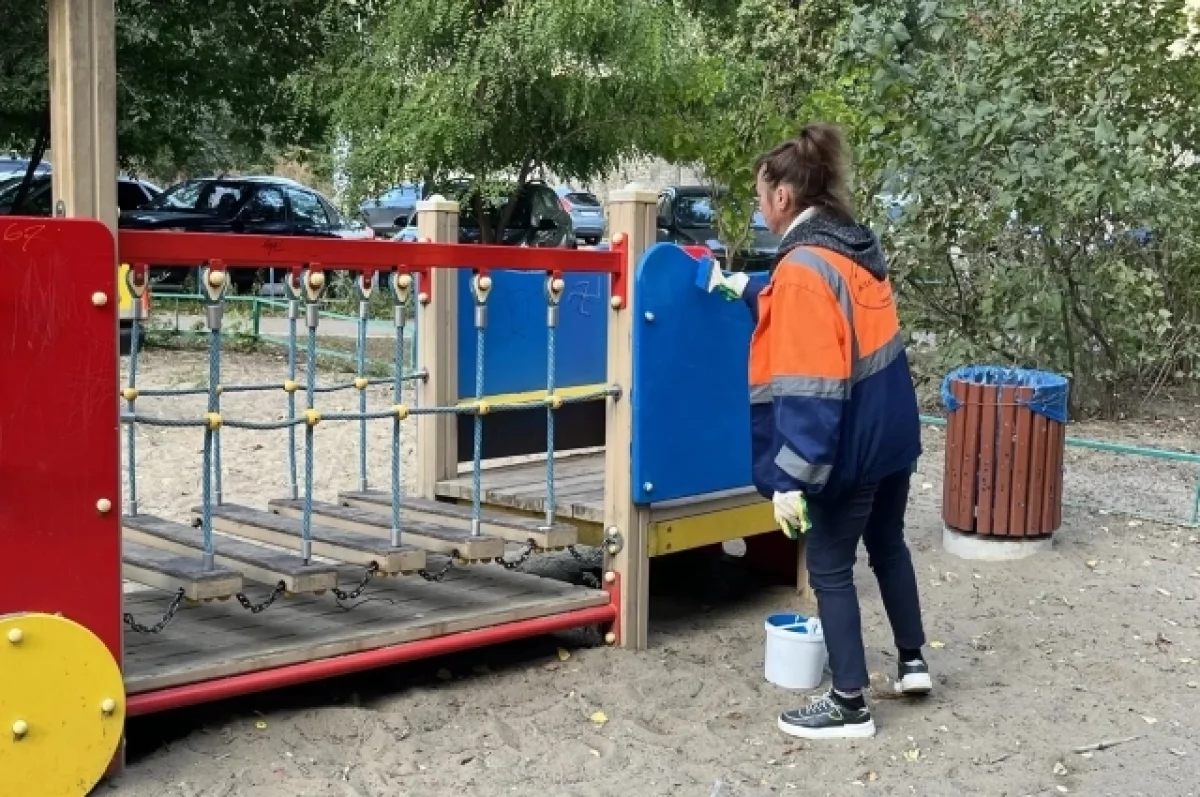 В Заводском районе продолжается благоустройство по просьбам жителей