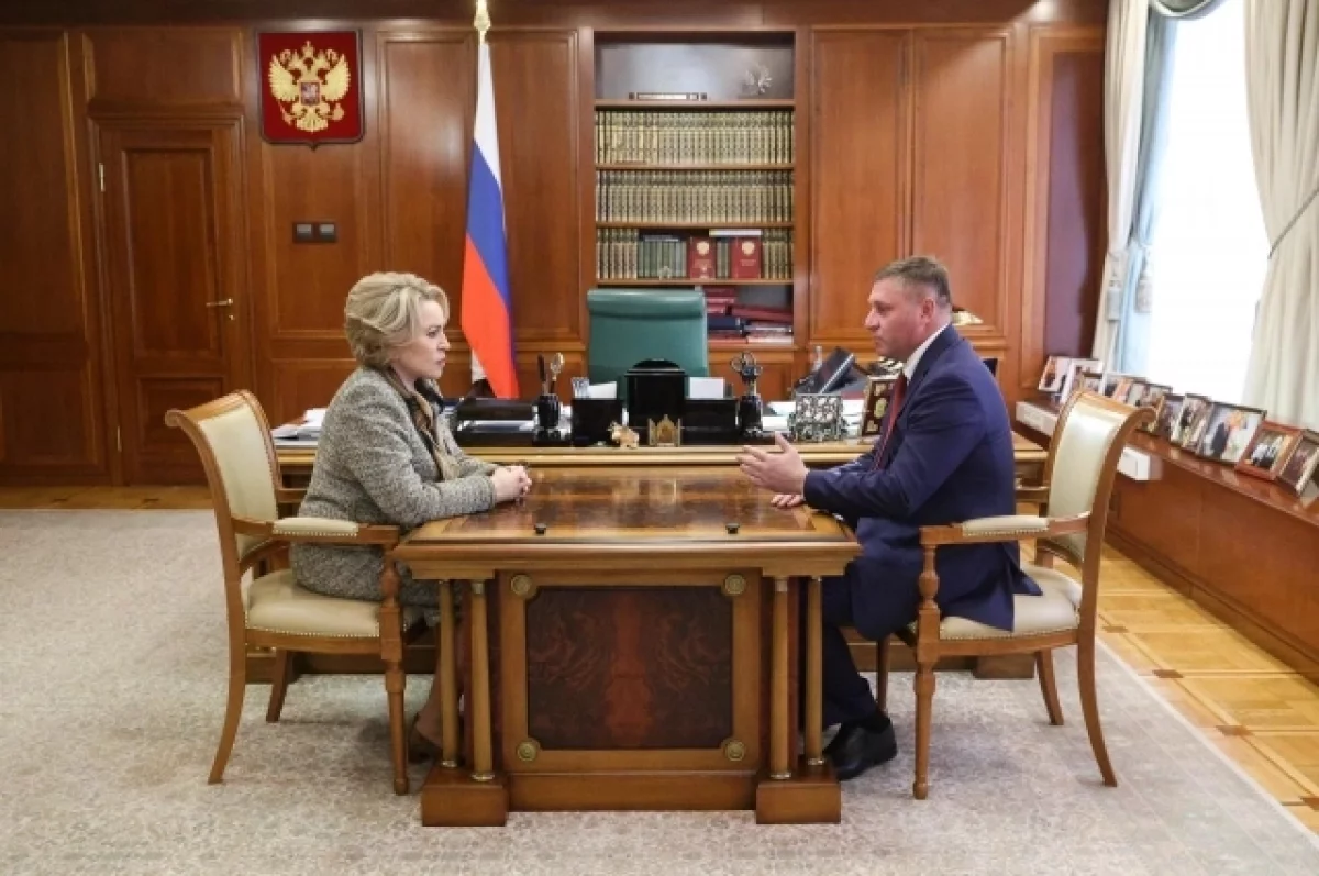Александр Шуваев обсудил с Валентиной Матвиенко ключевые вопросы региона