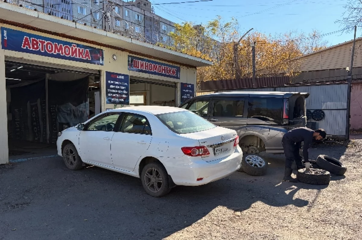 В Хабаровске стартовал сезонный шиномонтаж