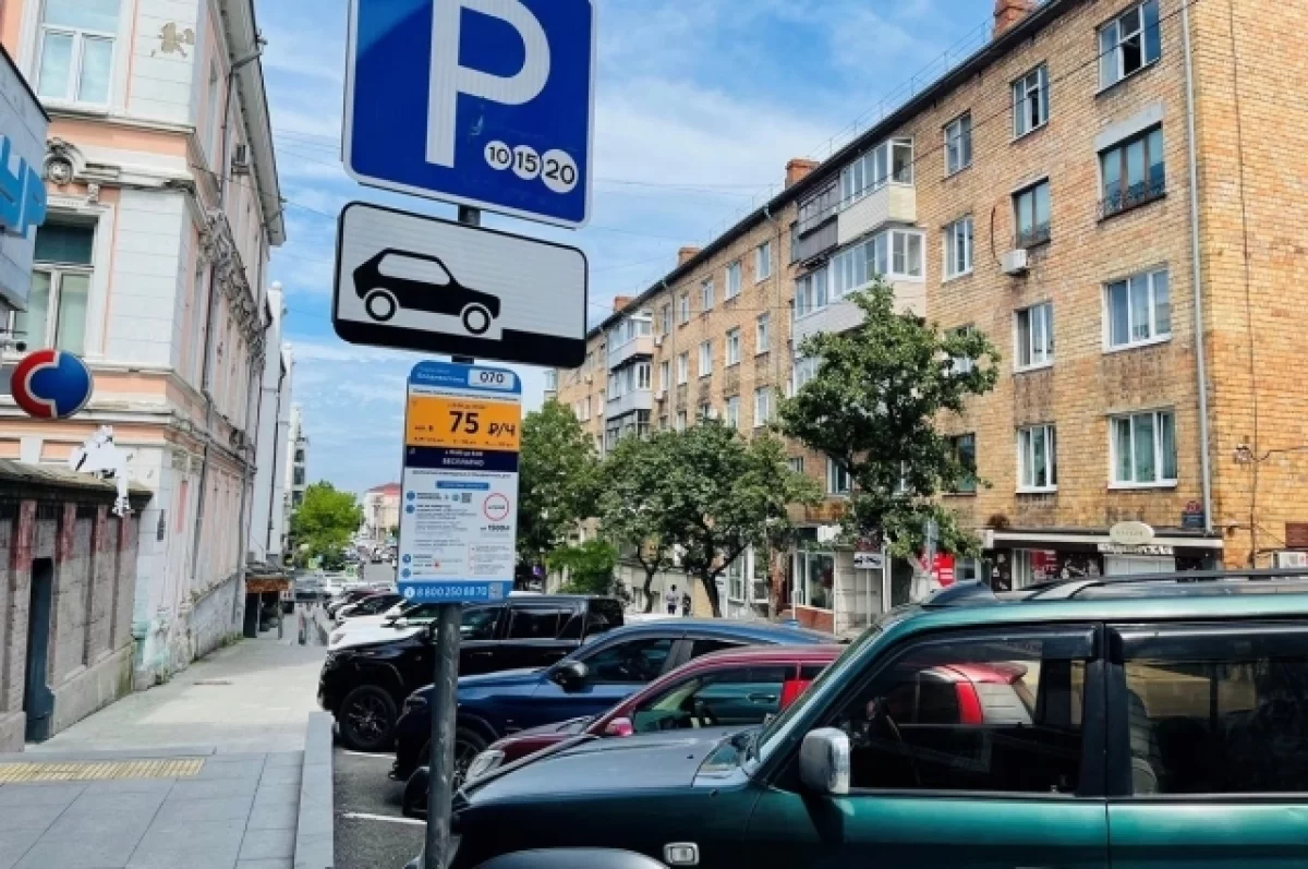 Во Владивостоке платная парковка сама опознаёт номера автомобилей