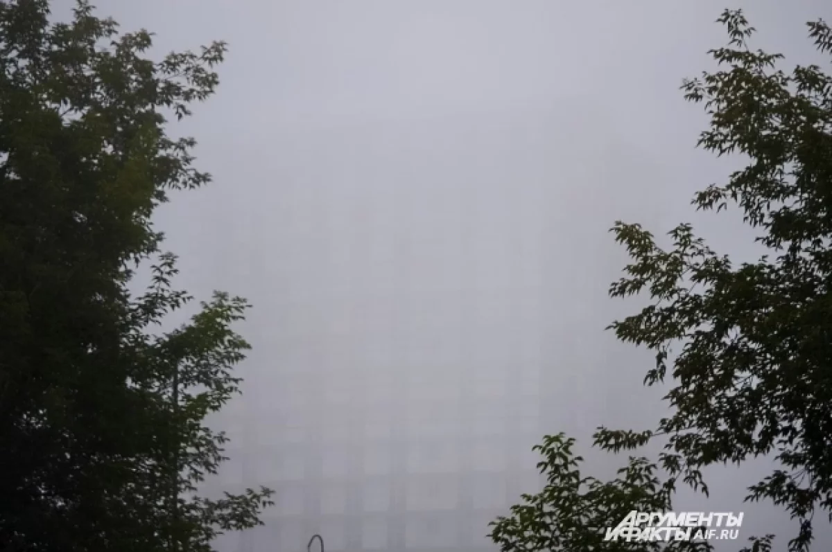 Жители Уфы наблюдают смог, резкий запах и туман
