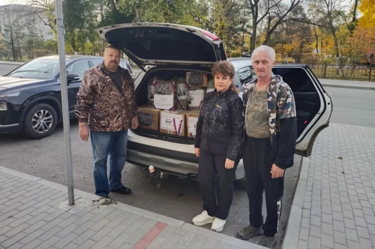 Активисты отгрузили партию гуманитарного груза на Брянское направление