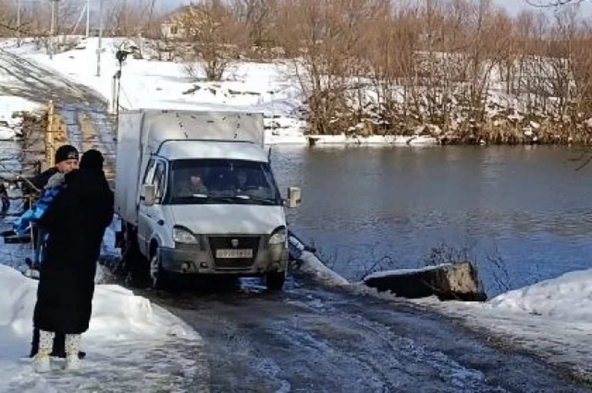 В Грабово под Пензой могут починить переправу через Суру до конца года