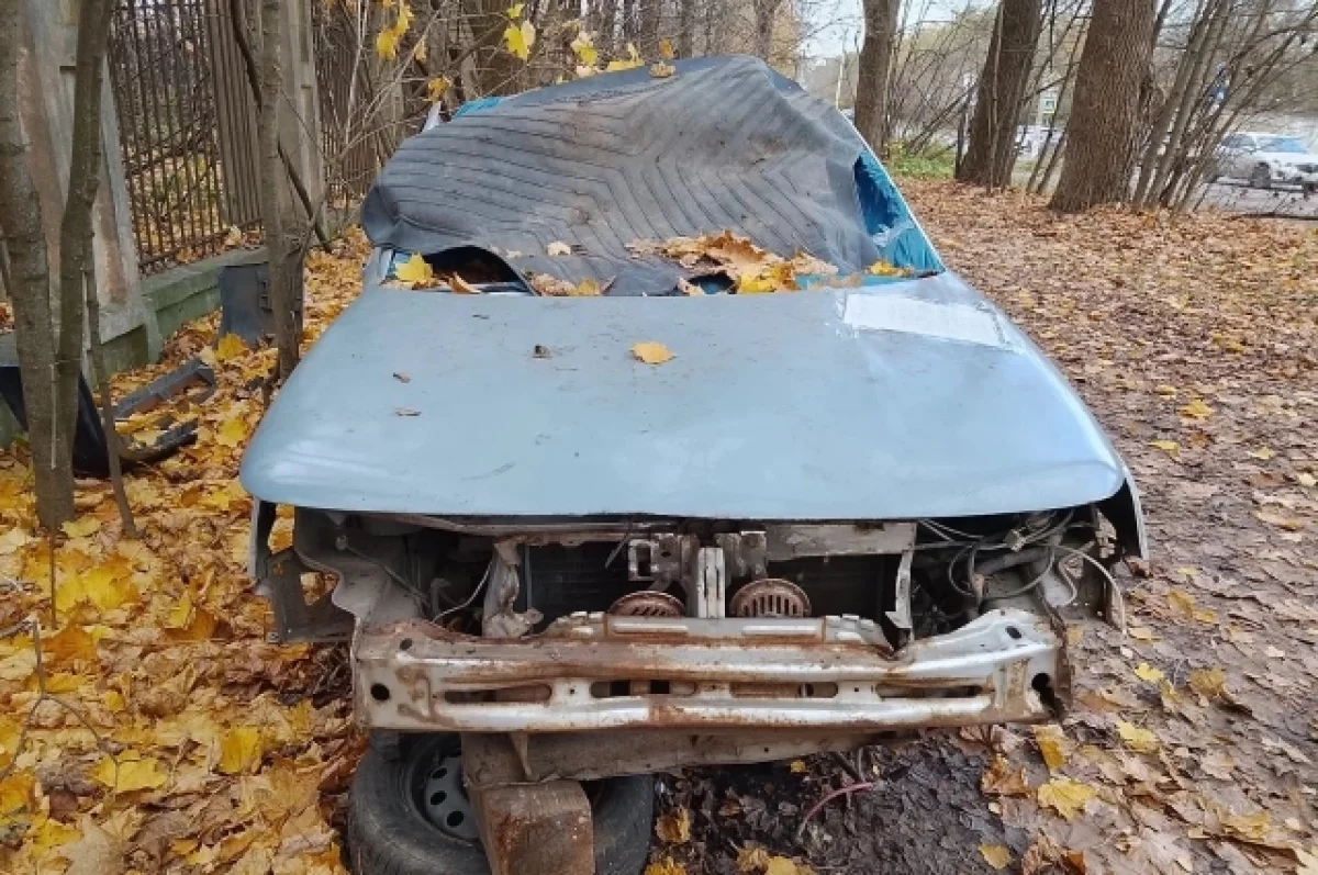 В Твери под ковриком и листвой нашли убитый автомобиль