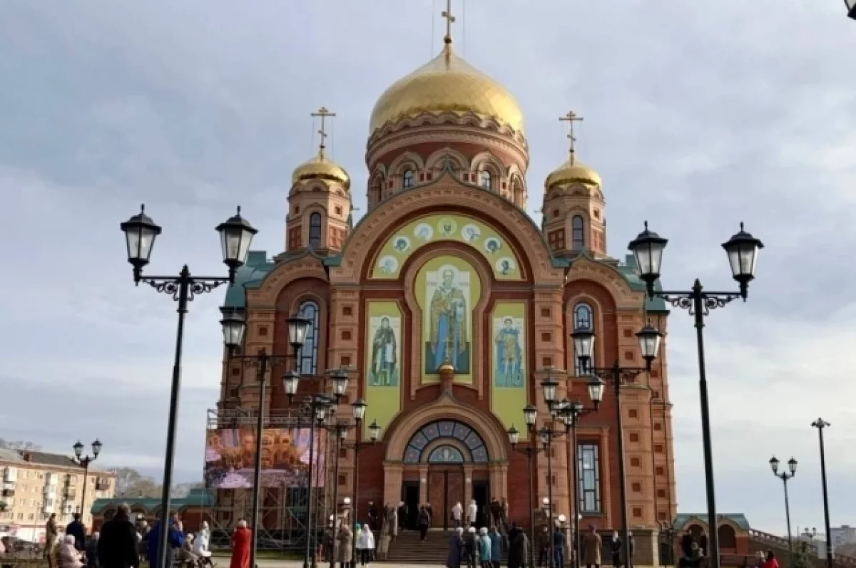 В городе Прикамья прошла первая литургия в новом Никольском храме