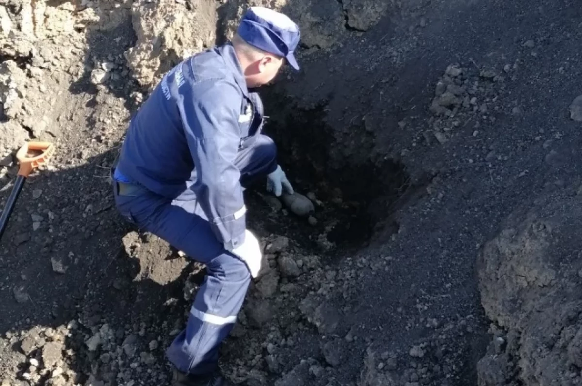 Взрывотехники уничтожили найденный в Воронеже взрывоопасный предмет