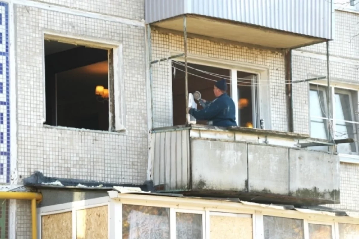 В домах, пострадавших при атаке БПЛА на Ульяновск, заменили 344 окна