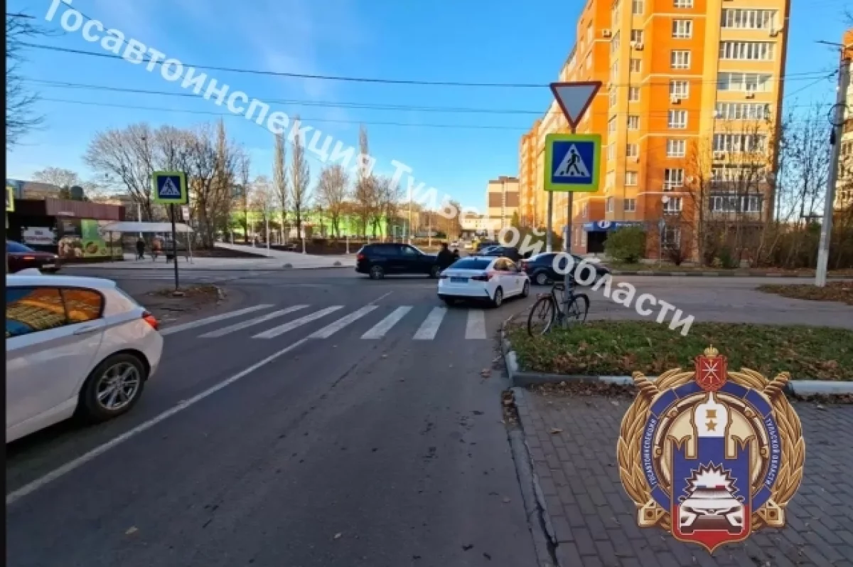 В Новомосковске несовершеннолетнего велосипедиста сбили на перекрёстке