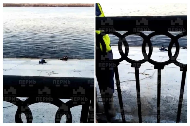 Мужчина залез за ребёнком в ледяную воду и удерживал его, пока не подоспела помощь.