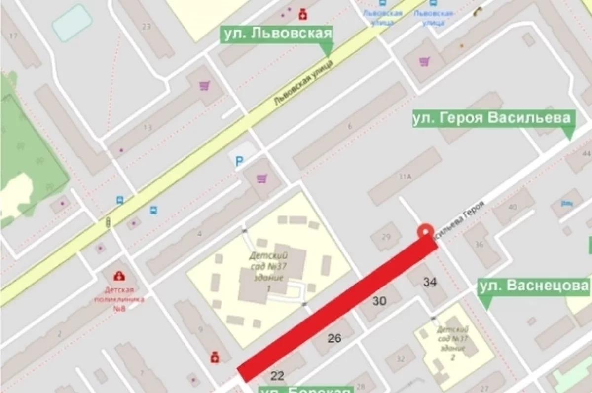 Движение транспорта по улице Васильева ограничили в Нижнем Новгороде