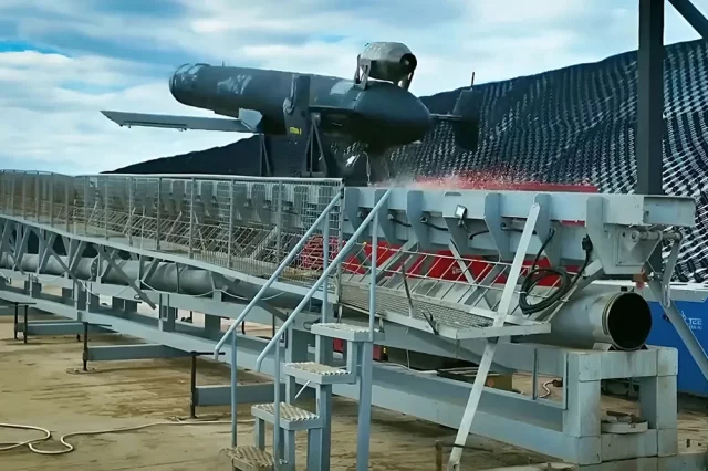 Запуск БПЛА «Герань-5». 
