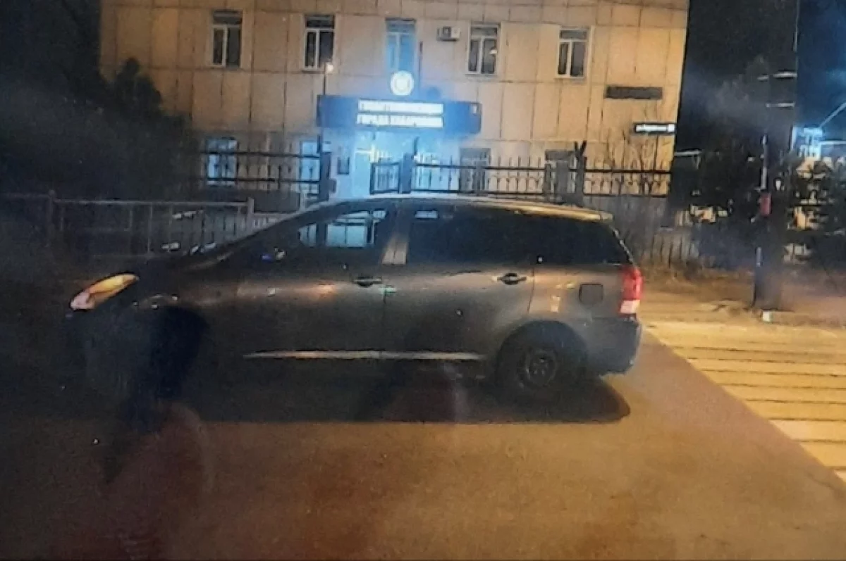 В Хабаровске водитель Toyota сбил пешехода на зелёном сигнале светофора