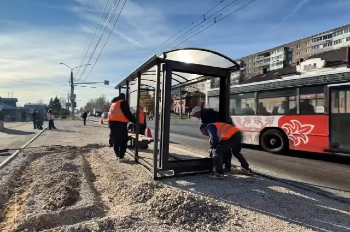 Во Владимире остановка «Детская больница» преображается