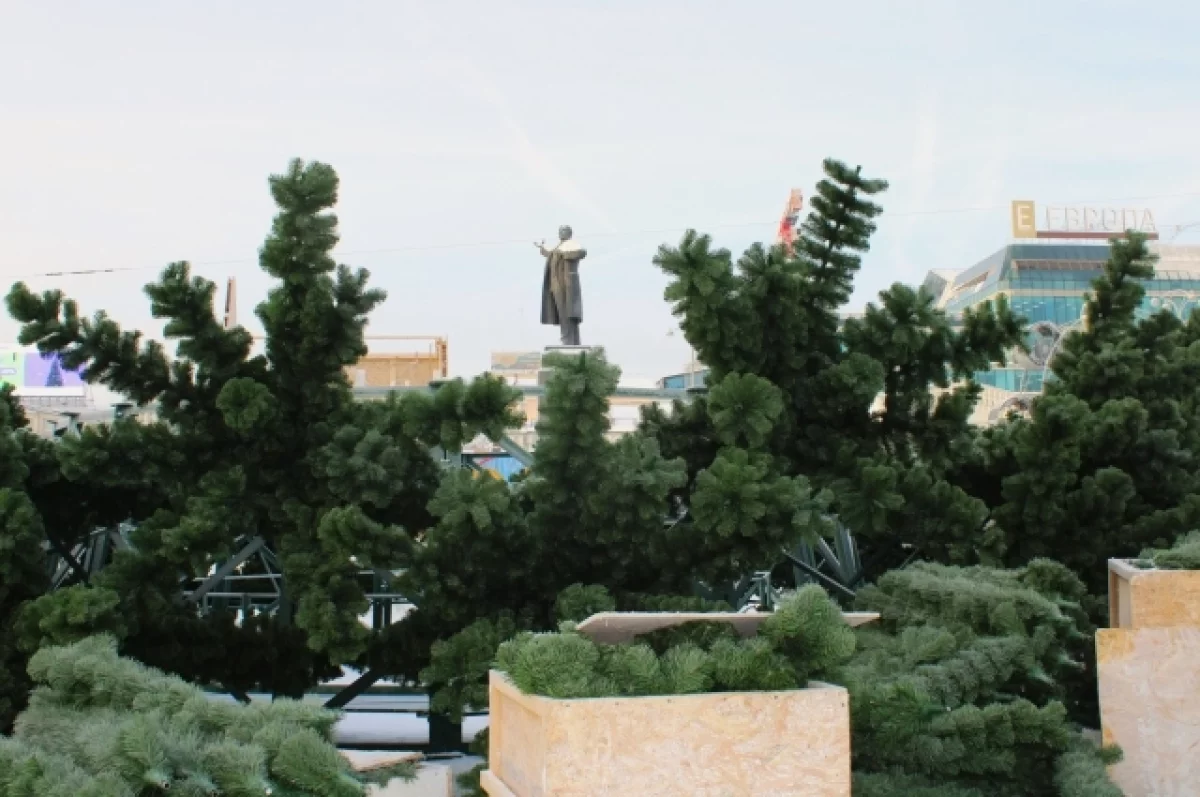 Главную городскую елку установят на центральной площади Екатеринбурга