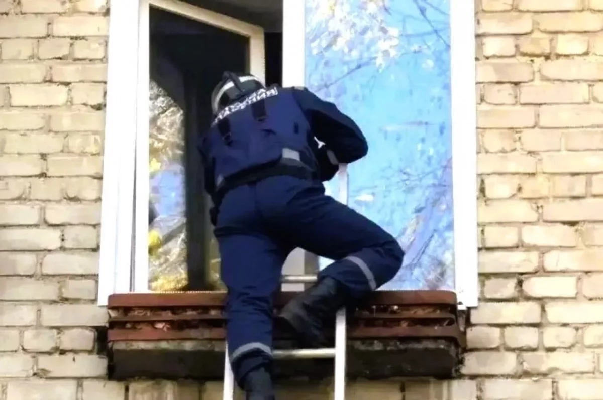 Ульяновские спасатели предотвратили падение ребёнка из окна третьего этажа