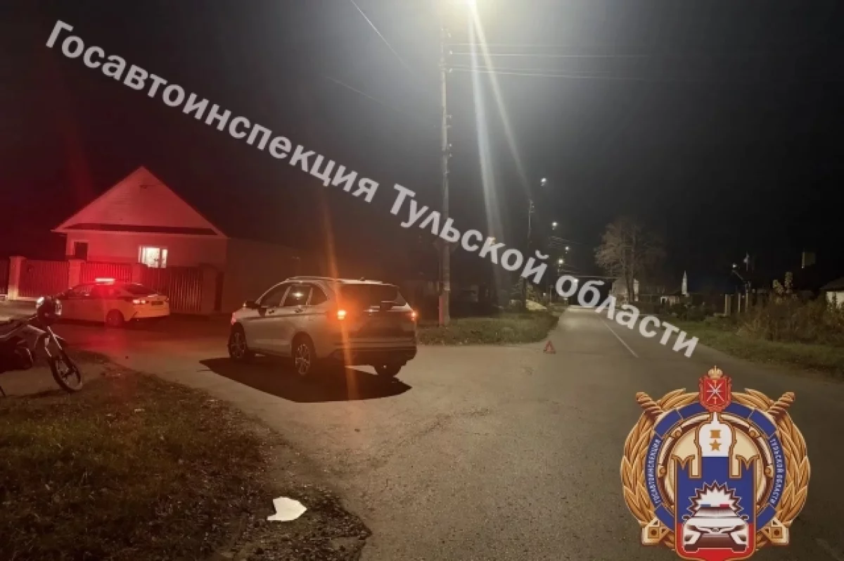 В Венёвском районе под колёса иномарки попал подросток на мотоцикле