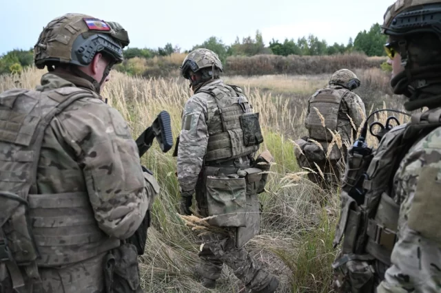 Боевое слаживание военнослужащих 83-й отдельной десантно-штурмовой бригады группировки войск «Север».