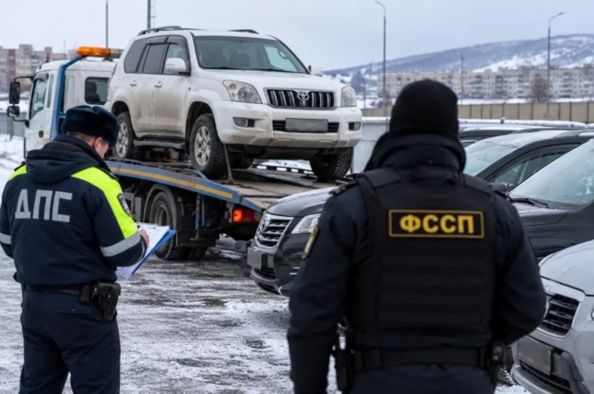 У сахалинца за долги по штрафам арестовали сразу пять автомобилей