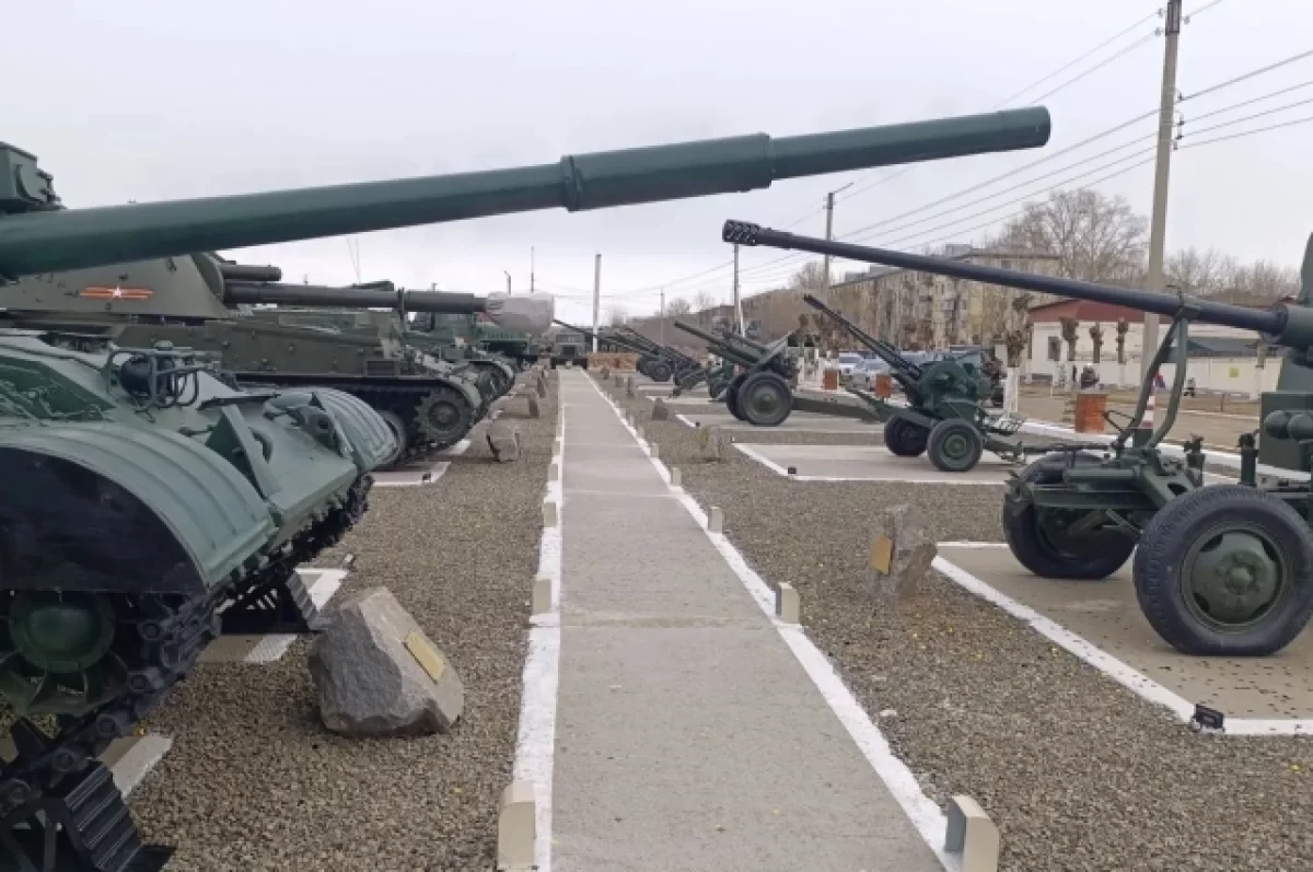 Торжественное открытие парка «Патриот» с военной техникой прошло в Борзе