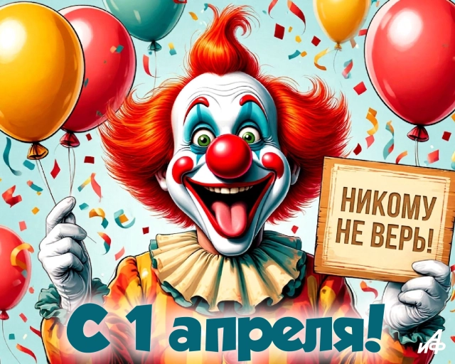 смешная открытка с 1 апреля для коллег никому не верь