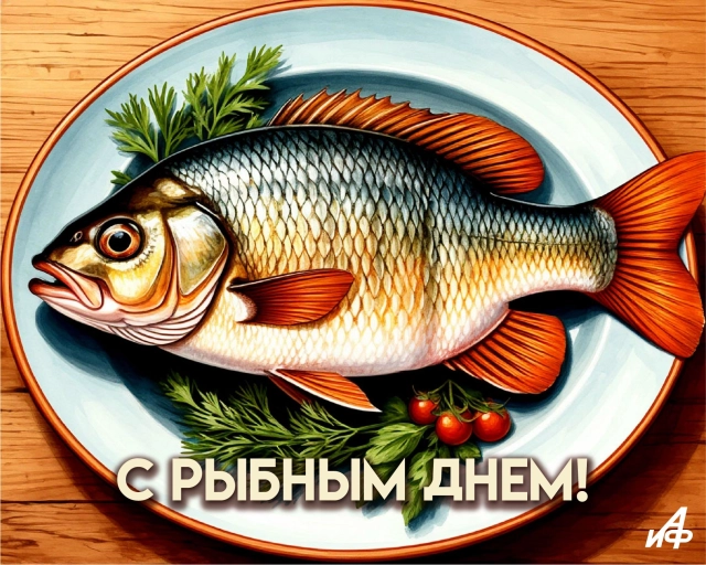 25 февраля рыбный день открытка
