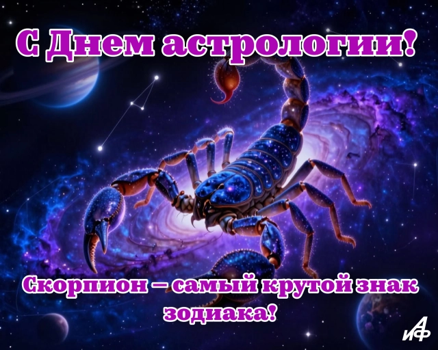 открытка знак зодиака скорпион