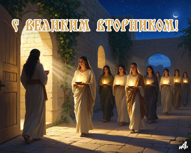 Великий вторник открытка