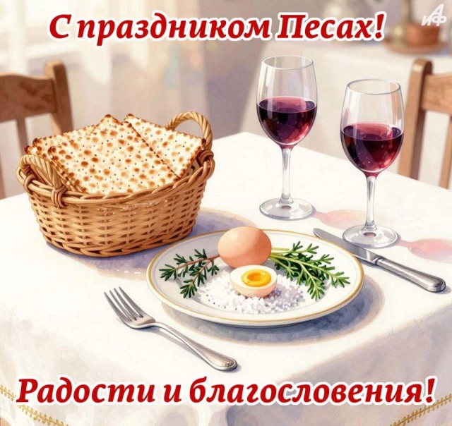 поздравление с Песахом открытка&nbsp;