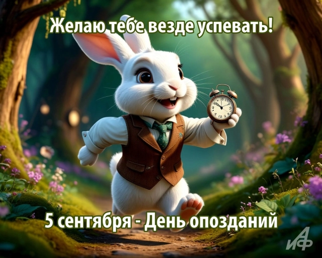 открытка день опозданий