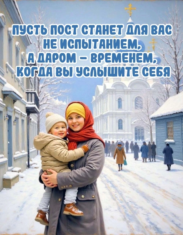 открытка рождественский пост