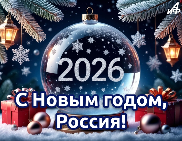 с новым годом Россия открытка