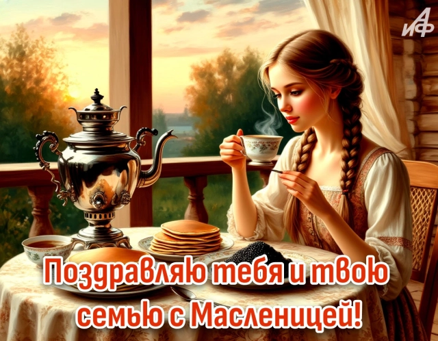 масленица открытка