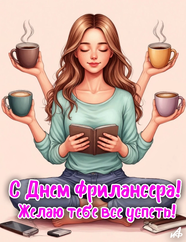 14 мая день фрилансера открытка