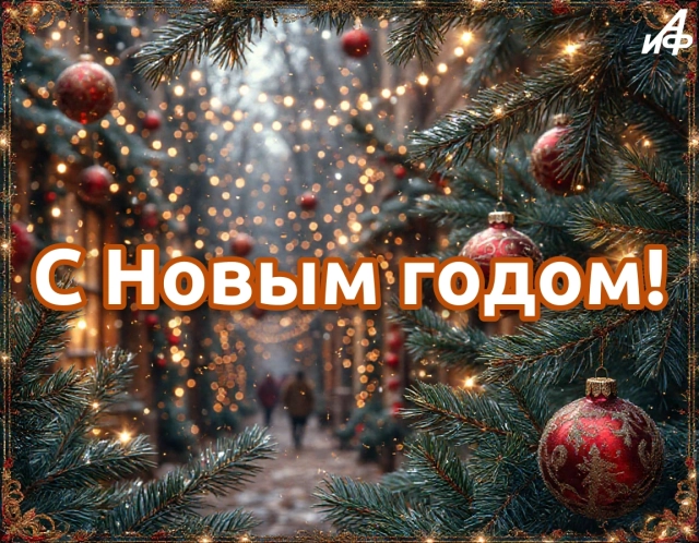 открытка коллегам с новым годом