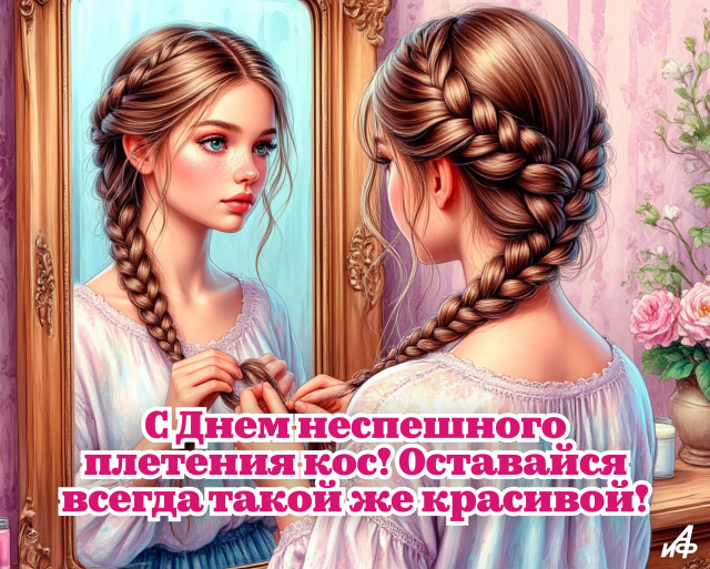 29 января день плетения кос открытка