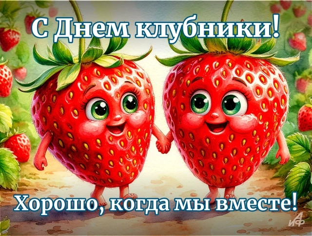30+ открыток с Днем клубники. Красивые картинки для дачников и влюбленных