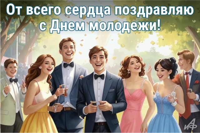 20+ открыток с Днем молодежи. Картинки и поздравления для юношей и девушек