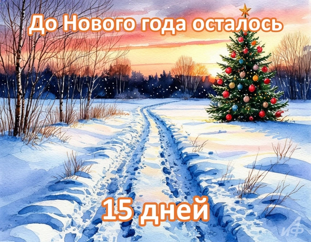Обратный отсчет до 2026 года: стильные открытки с фразой «До Нового года осталось...»