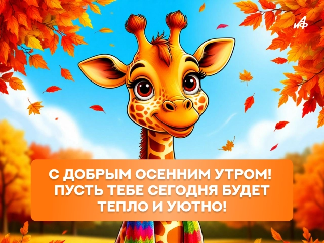 теплые пожелания осеннего утра открытка