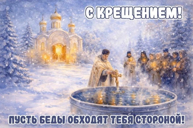 крещение открытка