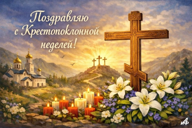крестопоклонная неделя открытки