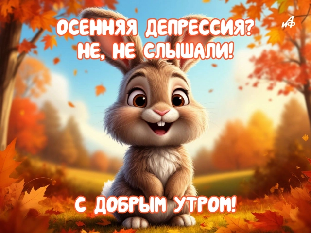 картинки доброе утро осень с надписями