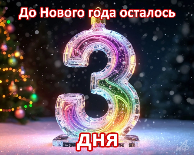 3 дня&nbsp;до нового года открытки